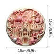 thumbnail image 3 of Nouveau Pendentif de Saint-Valentin Style Ange Rose Thème Acrylique Transparent, 3 of 4