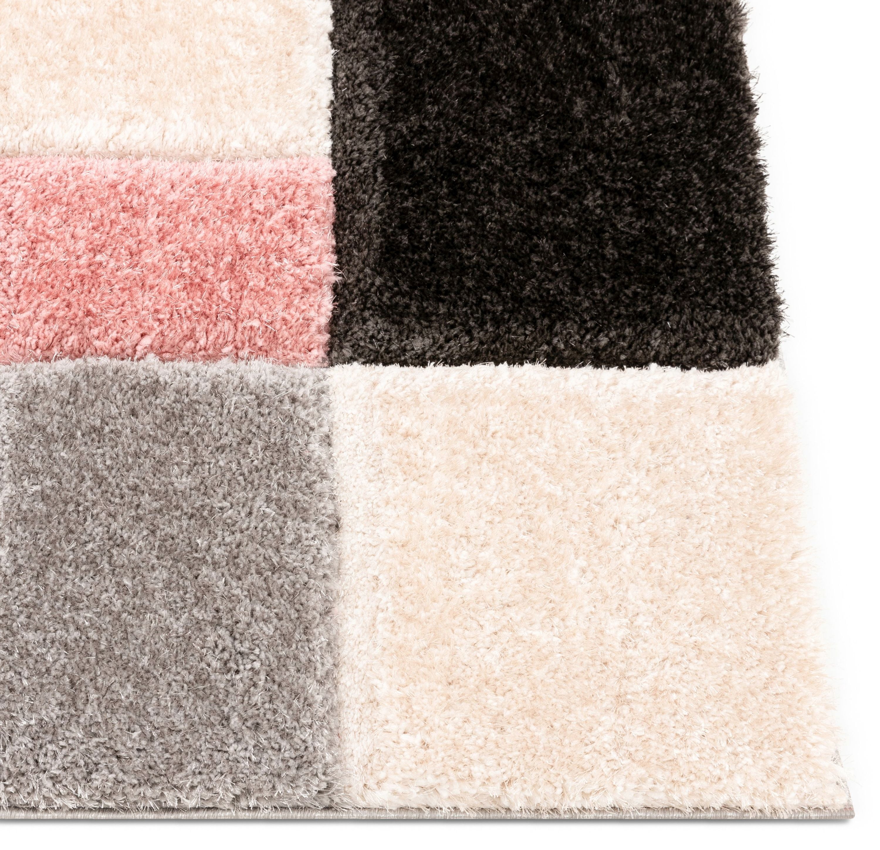 Well Woven San Francisco Escondido Escondido Blush Modern Geometric 3D Textured 2'7" x 9'10" Runner Area Rug