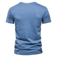 thumbnail image 3 of Camiseta de algodón de calidad para hombre, camiseta ajustada de manga corta con cuello redondo, camisetas gráficas, ropa de verano para hombre, 3 of 5
