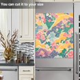 thumbnail image 3 of Yayeee Magnetic Dishwasher Cover for The Front Decoration Home Kitchen Machine Sticker Protector, Yellow Floral Wave, 3 of 6