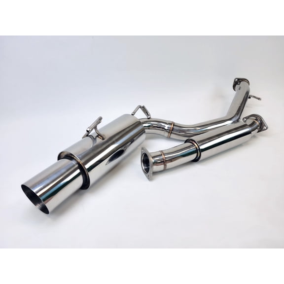 09-20 Nissan 370Z Z34 Single Muffler 4.5" Exit Y-Back Exhaust System