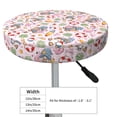 thumbnail image 4 of Bingfone 14 Inch Padded Round Bar Stool Cover Cushion With Elastic Fabric Round Chair Seat - Hello Summer With Gnome, 4 of 7