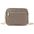 thumbnail image 2 of Itzy Ritzy Crossbody Diaper Bag – Chic Crossbody Bag Featuring 6 Pockets and 2 Separate Compartments; Includes Coordinating Changing Pad and Adjustable Shoulder Strap, Taupe, 2 of 7