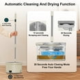 thumbnail image 3 of MOOSOO Electric Spin Mop and Bucket Set for Floors, One-Click Self-Cleaning and Drying, Adjustable Handle with Microfiber Pads, 3 of 9