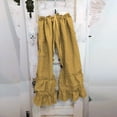 thumbnail image 2 of TRUBKH Cotton Linen Pants Drop Crotch Harem Pants Palazzo Flowy Trousers Pull On Pants Pull On Bottoms Balloon Pants Tapered Pants Lounge Pants Pinstripe Pants Office Work Trousers Yellow 4XL, 2 of 9