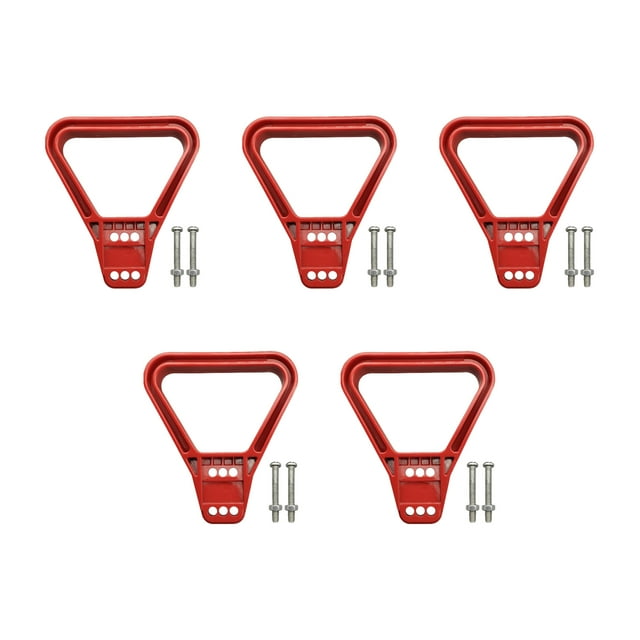 QualitChoice Poignée Durable Connecteur de Tête de Charge pour Chariot Élévateur Électrique pour Prise de Type Convenant à 175A Rouge 5 Pcs