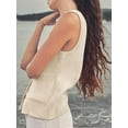 thumbnail image 4 of Sherrylily Women Sweater Vest Tank Tops Button Down Shirts Scoop Neck Fashion Sleeveless Ribbed Top S-2XL, 4 of 6