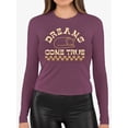 thumbnail image 3 of Lazy Cat Dreams Come True Long Sleeve Women's -SelectDesign Designs, 3 of 4