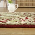 thumbnail image 2 of 2x3 Small Bath Rugs Kitchen Throw Mat Non Slip Carpet for Front Door Chair,Floral Pattern, Red, 2 of 6