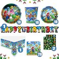 thumbnail image 2 of Nuevos globos de decoración de cumpleaños de Mario Bros, suministros para fiestas, vajilla desechable para fiestas, pancartas, serpentinas, suministros para baby shower, regalos, 2 of 5