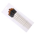 thumbnail image 1 of unbranded 6Ud Pinceles De Nylon Para Pintura Con Mango De Madera Negro Para Dibujo Y Pintura Hidrosoluble, 1 of 8
