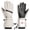 Beige White, variant on Men Women Winter Ski Gloves 5-Layer Thermal Waterproof Touchscreen Non-Slip PU Palm Snow Gear for Cycling Hiking Mountaineering