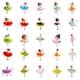 thumbnail image 3 of Pegatinas Dancing Girl, vinilo impermeable, 50 unidades/lote, 3 of 4