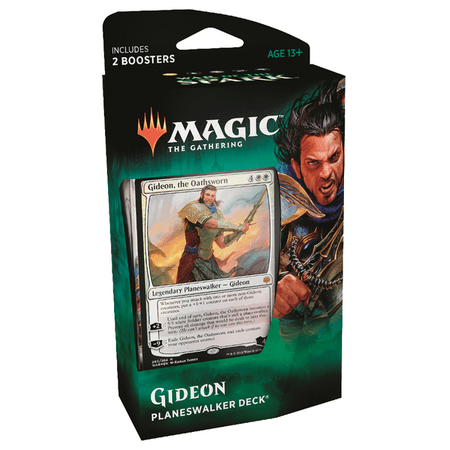 Magic: The Gathering War of the Spark Planeswalker Deck- Gideon - 1 Planeswalker Trading Card | 60 Cards + 2 Booster (Best Planeswalker Magic Origins)