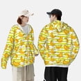 thumbnail image 4 of Lsque Bananas On A Striped UPF 50+ Lightweight Sun Protection Men's Women's Long Sleeve Shirt, Hoodie Performance -Medium, 4 of 9