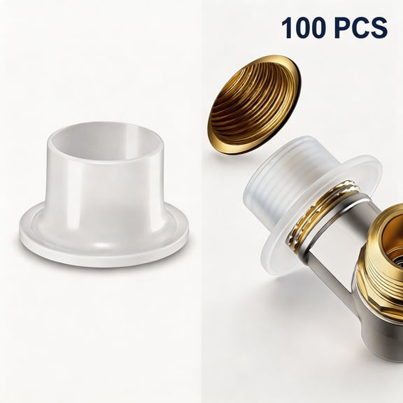Silicone Faucet Seal Ring, 100 Pack Replacement Gasket Washer for Shower Pipe Valve Fitting