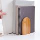 thumbnail image 4 of Natural Bamboo Bookend Large Capacity Office Book Ends Anti Slip Book Stand Holder Bookshelf Ends Fo, 4 of 5