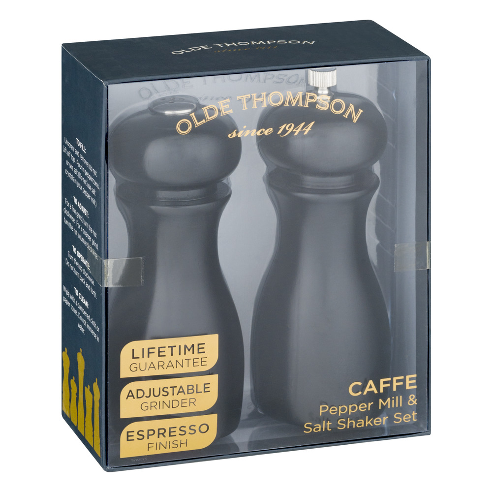 Olde Thompson Caffe Pepper Mill & Salt Shaker Set Espresso Finish - 2 CT - image 2 of 7