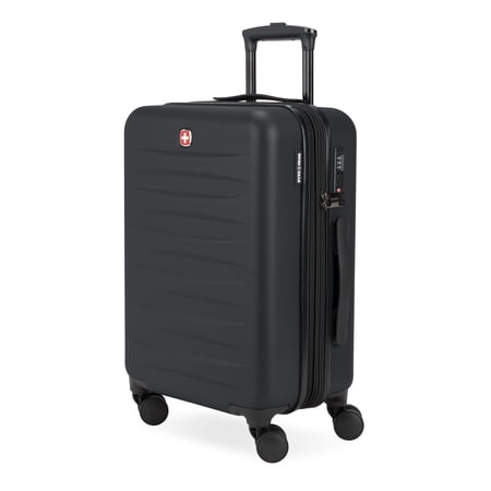 SWISSGEAR Stride Hardside Carry-On Spinner, Black