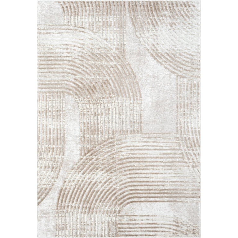 Abani Rugs Nuevo Beige Arch Pattern Knot Area Rug - Bed Bath & Beyond - 36899815