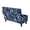 Blue Leaf, variant on FOR U DESIGNS Cow Spot Print Ottoman Slipcover Rectangle Footstool Slipcovers Washable Footstool Protector Covers Stretch Ottoman Slipcover Easy to Install Stool Cover for Bedroom