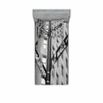 thumbnail image 2 of New York Bedding Set with Sheet & Covers, Street Signs of Intersection of Wall Street and Broadway Finance Destinations, Printed Bedroom Decor 2 Shams, 4 Sizes, Black and White, by Ambesonne, 2 of 3
