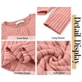 thumbnail image 5 of Fantaslook Long Sleeve Shirts for Women Casual Tunic Tops Dressy Crew Neck Pullover Fall Lightweight Sweaters for Women, 5 of 7