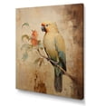 thumbnail image 2 of Designart "Vintage Elegance Of Beige Parrot Feathers" Parrot Canvas Art Print, 2 of 7