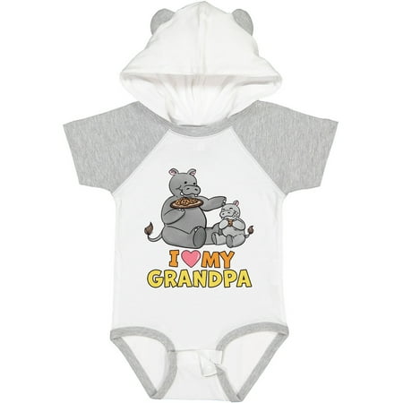 

Inktastic I Love My Grandpa Hippos Gift Baby Boy or Baby Girl Bodysuit