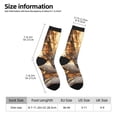 thumbnail image 2 of Honeii Golden Horned White Dragon Print Adult Socks,Crew Socks,Casual Calf Socks,Daily Wear Socks for Men & Women, Perfect for Sports, Casual and Everyday Use, 2 of 6