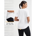 thumbnail image 7 of BALEAF Women's Short Sleeve Workout Shirts Breathable Mesh Back Quick Dry UPF 50+ T-Shirts Crewneck Gym Running Hiking Tops White L, 7 of 7