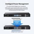 thumbnail image 4 of Switch PoE Tenda TEG1120P-16-250W con soporte para rack Gigabit de 16 puertos, 4 of 6