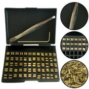 Sufanic 120Pcs Hot Stamp Copper Letters Thermal Ribbon Printing Font,2*3*15mm