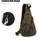 thumbnail image 3 of (Verde) Bolso de pecho retro Mochila para hombre Mochila para mujer Bolso bandolera de lona Bolso cruzado para negocios Universidad Escuela Ciclismo Camping Viajes, 3 of 5