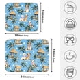 thumbnail image 2 of Ryvnso Dog Summer Palm Tree Dish Drying Mat for Kitchen Countertop 18x24 Large Dish Pad Drainer Rack Dish Sink Mats, 2 of 7