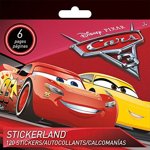 ST2326 Sandylion Disney Mini Stickerland Pad 6/pages-Voitures 3