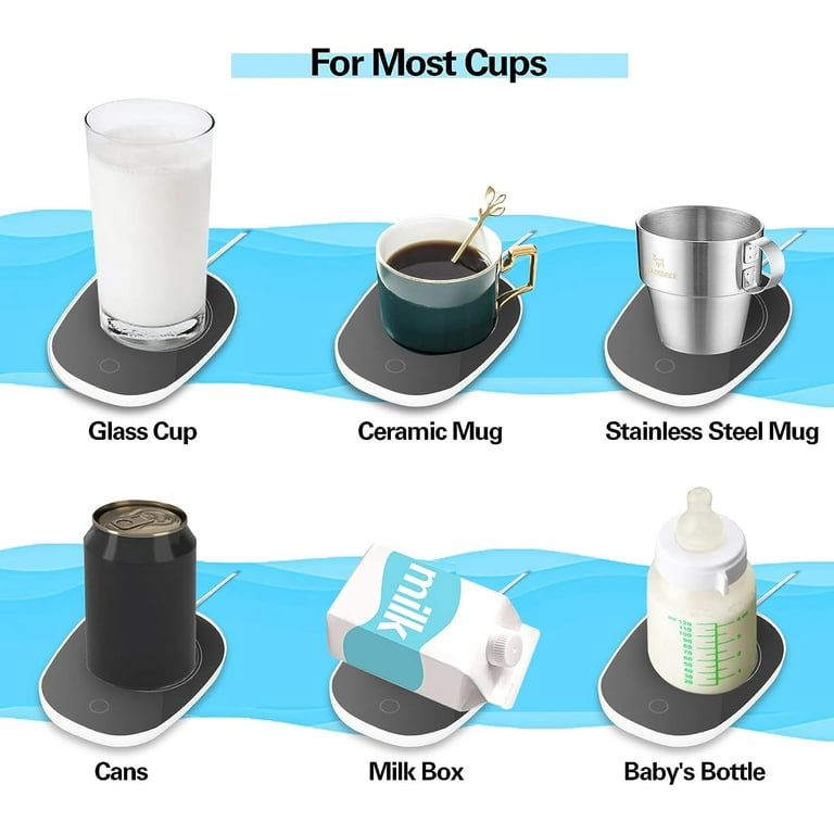 Smart Electric Coffee Mug Warmer Milk Beverage Heater Pad Cup Set
