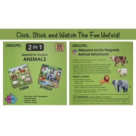 CRESCPEL Jigsaw Magnetic Puzzle Book - 1 Puzzle Book