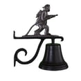 thumbnail image 1 of Cast Bell With Swedish Iron Fireman Weathervane Ornament, 1 of 1