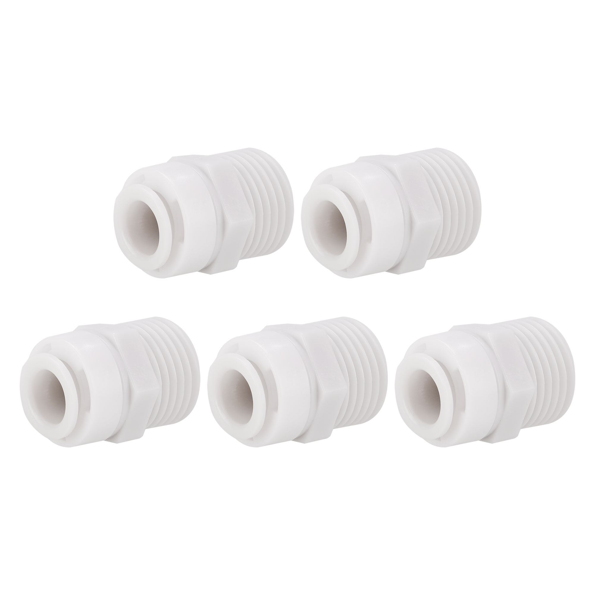 5pcs 1/2 Inch Male to 3/8 Inch OD Quick Water Purifier Fitting Hose