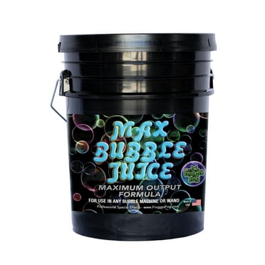 MAX Bubble Fluid - 10x the Bubbles from Ordinary Machines - 5 Gallons