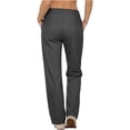 thumbnail image 4 of Yievot Womens Dress Casual Pants Stretchy High Waisted Golf Pant Wide Leg Work Business Trousers with Pockets, 4 of 8