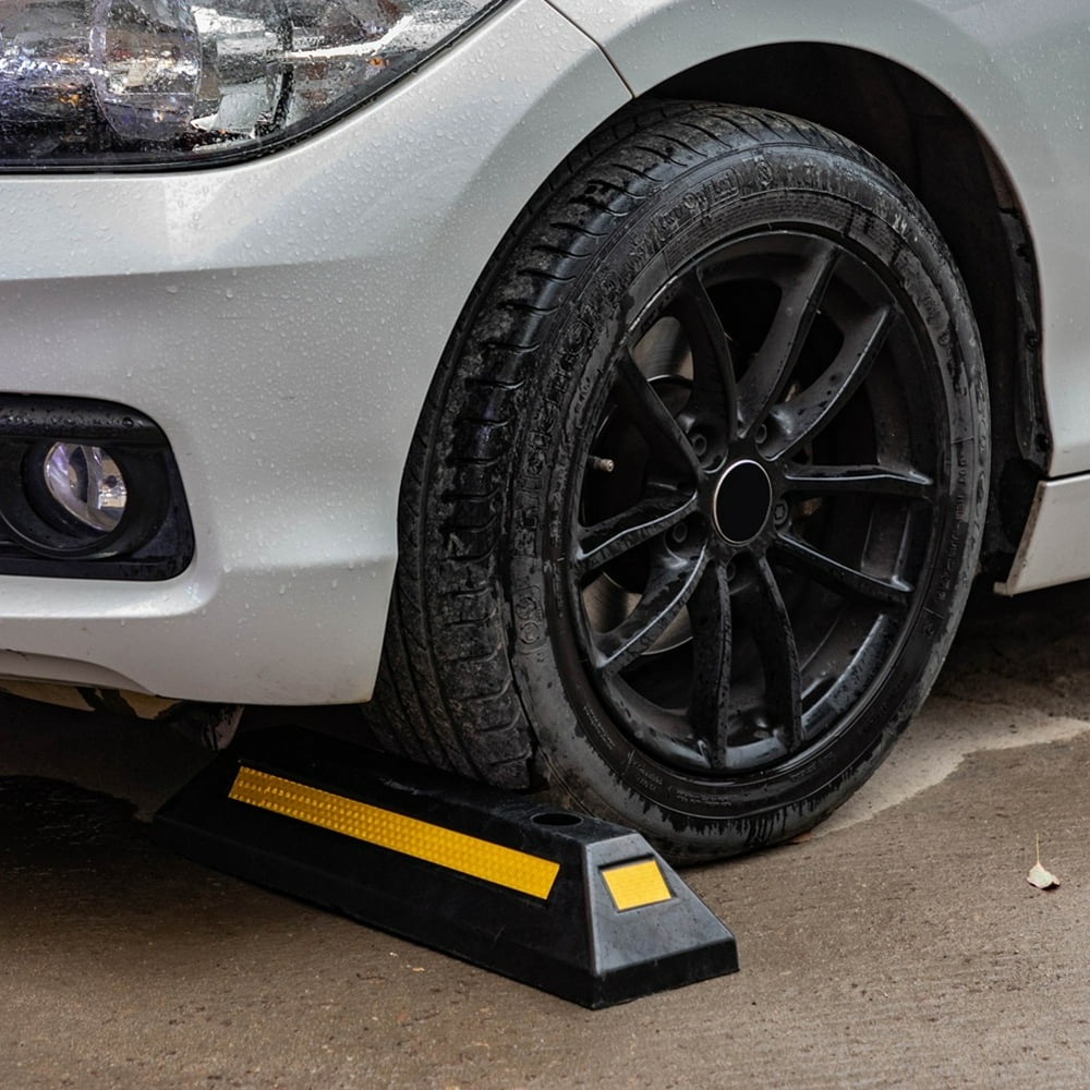OTVIAP Rubber Car Stop,Heavy Duty Rubber Parking Curb