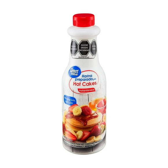 Harina para hot cakes Great Value instantáneos 180 g