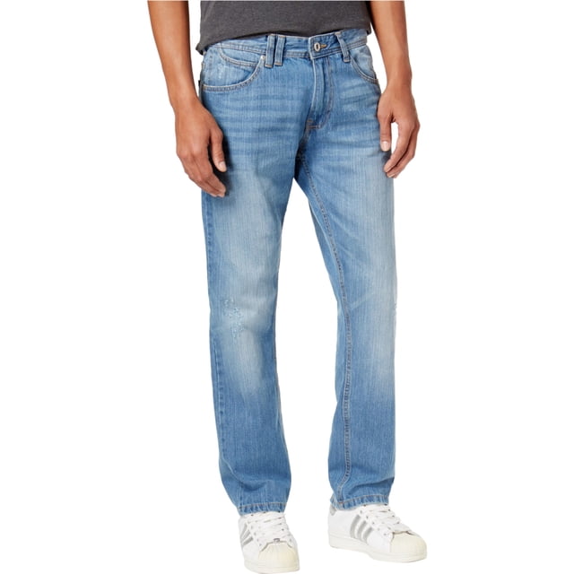 Sean John - Pantalones vaqueros de pierna recta para hombre, ajuste relajado, azul, 30 W x 32 L Sean John Pierna recta