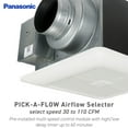 thumbnail image 3 of Panasonic FV-0511VKS2 WhisperGreen Multi-Flow Bathroom Fan, White, 3 of 5