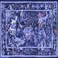 thumbnail image 1 of Ahgly Company Indoor Square Persian Blue Traditional Area Rugs, 5' Square, 1 of 4