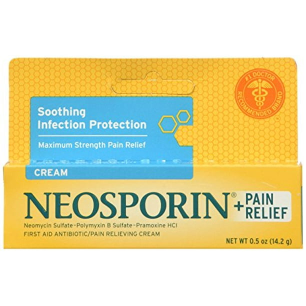 Neosporin Maximum Strength Antibiotic + Pain Relief Cream 0.5oz Each