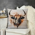 thumbnail image 2 of YINGXI Pillow Cover,Cow Cover Decor Vintage Country Farmhouse Art for Gifts and Home Decor Pillows Cover,Flannel Cushion Cover for Couch Sofa Bed 20x20in, 2 of 5