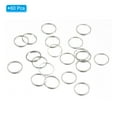 thumbnail image 3 of Uxcell Beading Hoop Earrings, 60Pcs Round Copper Hoop Earring for DIY Crafts Jewelry Making(8mm, Silver), 3 of 6